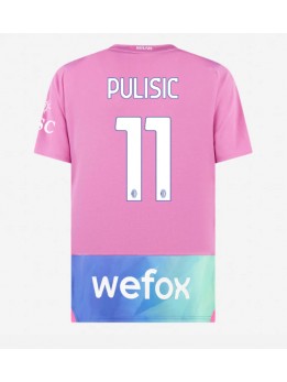 AC Milan Christian Pulisic #11 Ausweichtrikot 2023-24 Kurzarm